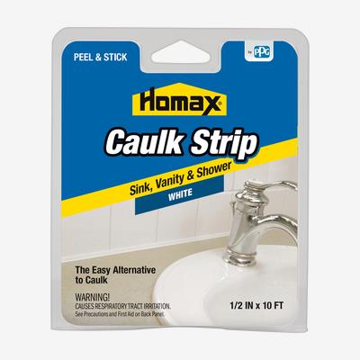 HOMAX<sup>®</sup> Caulk Strip Sink, Vanity & Shower