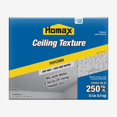 HOMAX<sup>®</sup> Interior Ceiling Texture Popcorn Dry Mix