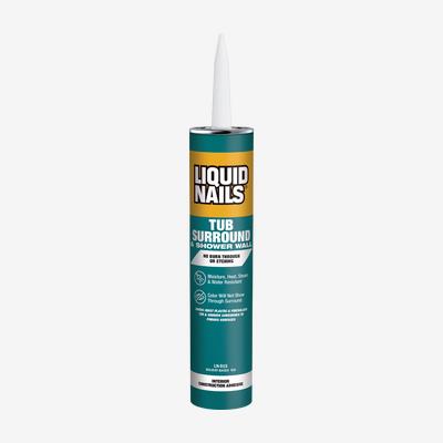 LIQUID NAILS<sup>®</sup> Tub Surround & Shower Wall Interior Constuction Adhesive - Solvent Based