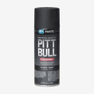 Pitt Bull Clear Acrylic Spray Can Interior Exterior Enamel - 11.75