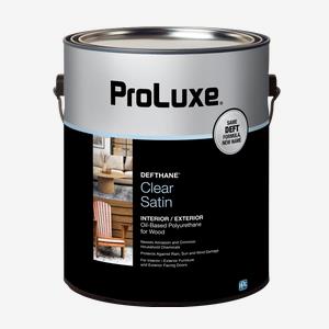 ProLuxe<sup>®</sup> DEFTHANE<sup>®</sup> Interior/Exterior Clear Oil-Based Polyurethane for Wood