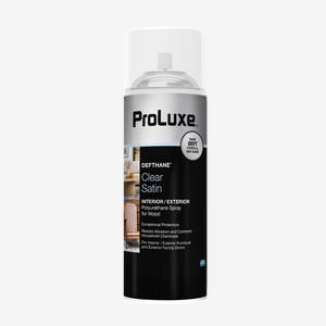ProLuxe<sup>®</sup> DEFTHANE<sup>®</sup> Interior/Exterior Clear Polyurethane Spray for Wood