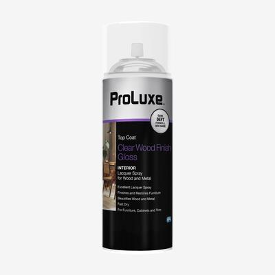 ProLuxe<sup>®</sup> Interior Clear Lacquer Spray for Wood and Metal